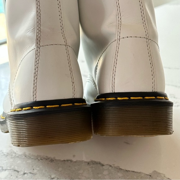 Dr. Martens 1460 Smooth White Boots - Picture 9 of 16